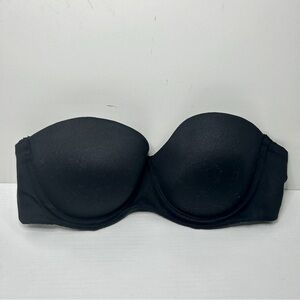 Soma Embraceable Strapless Neutral Black Bra Size 34B